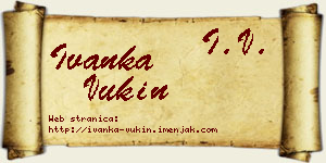 Ivanka Vukin vizit kartica